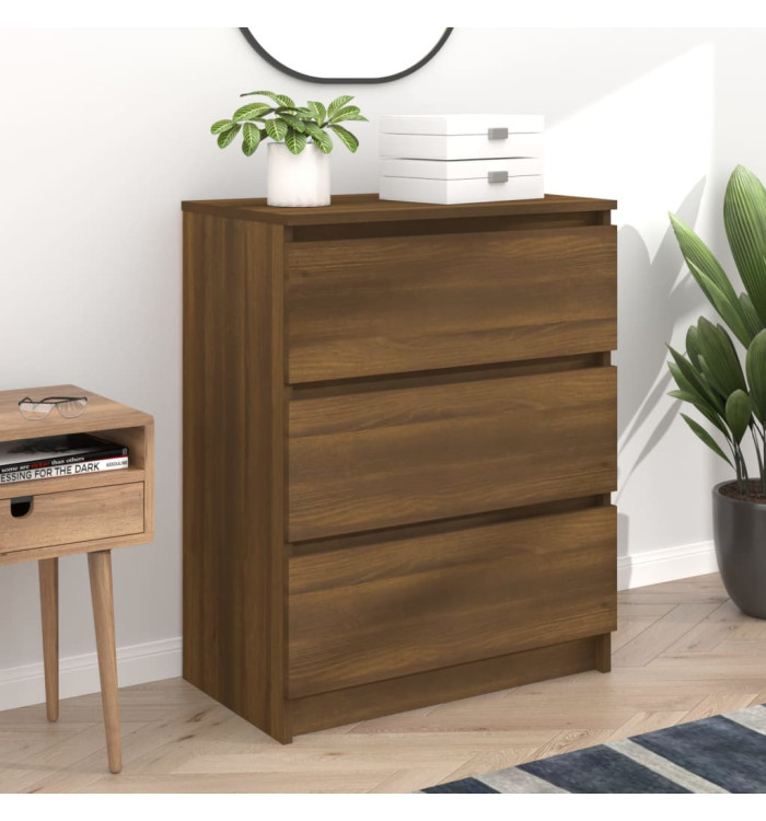 Buffet Chêne marron 60x35x76 cm Bois d'ingénierie | Mobilier & Déco