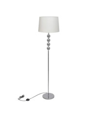 Lampadaire avec support haut Décoration à 4 boules Blanc | Mobilier & Déco