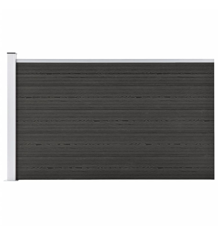 Clôture de jardin WPC 175x105 cm Gris | Mobilier & Déco