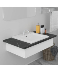 Lavabo encastré 42 x 39 x 18 cm Céramique Blanc | Mobilier & Déco