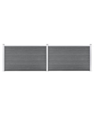 Clôture de jardin WPC 353x106 cm Gris | Mobilier & Déco