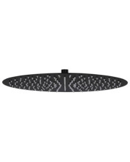 Pomme de douche pluie Acier inoxydable 40 cm Ronde Noir | Mobilier & Déco