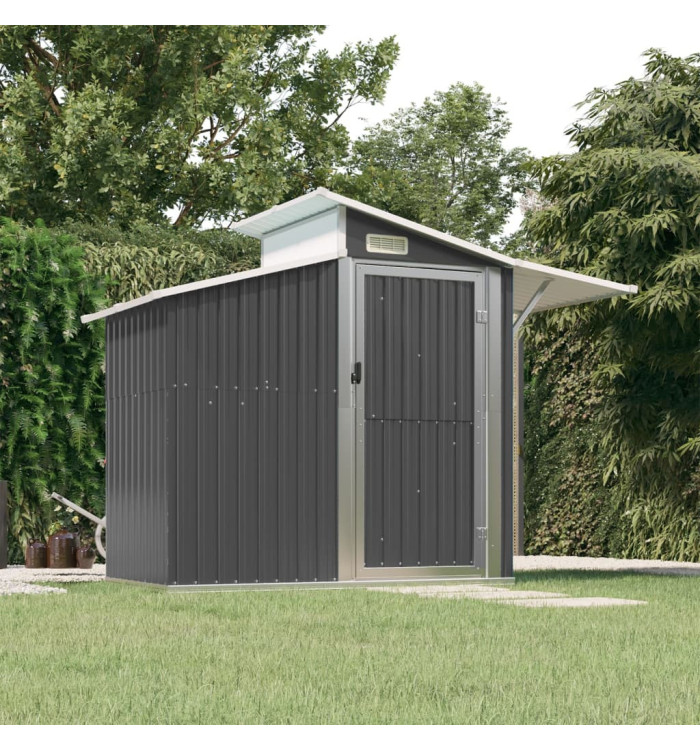 Abri de jardin Anthracite 270x130x208,5 cm Acier galvanisé | Mobilier & Déco