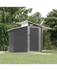 Abri de jardin Anthracite 270x130x208,5 cm Acier galvanisé | Mobilier & Déco