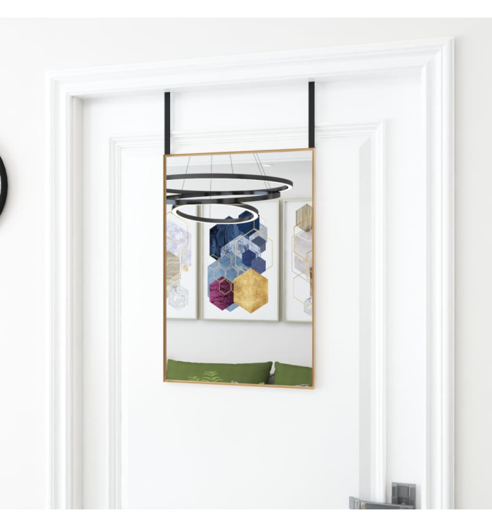 Miroir de porte Doré 40x60 cm Verre et aluminium | Mobilier & Déco