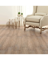 Planches de plancher PVC autoadhésif 5,21 m² 2 mm marron chêne | Mobilier & Déco