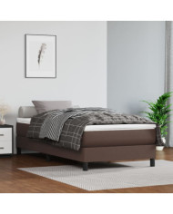 Matelas de lit à ressorts ensachés Marron 100x200x20 cm | Mobilier & Déco