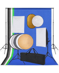 Kit de studio photo boîte à lumière toile de fond et réflecteur | Mobilier & Déco