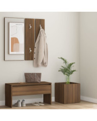 Ensemble de meubles de couloir Chêne marron Bois d'ingénierie | Mobilier & Déco