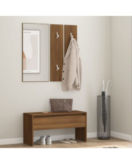 Ensemble de meubles de couloir Chêne marron Bois d'ingénierie | Mobilier & Déco