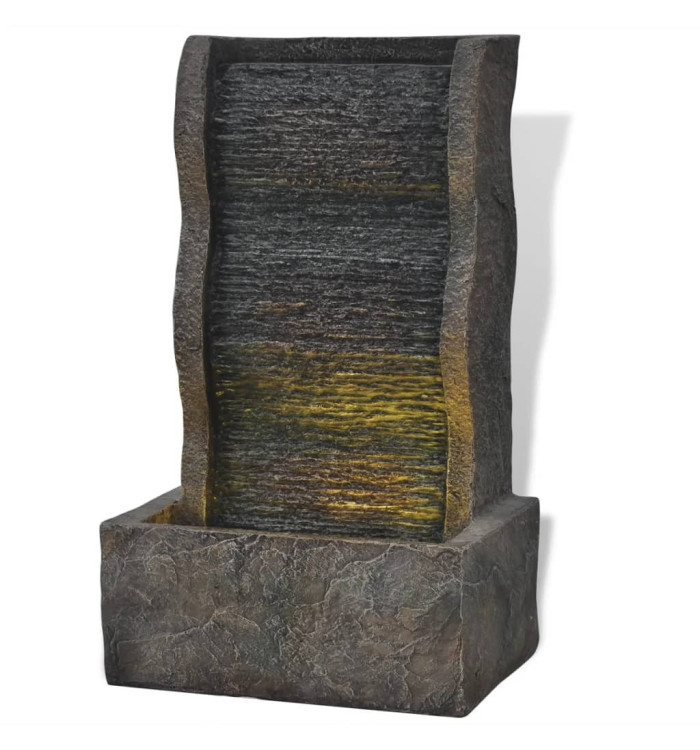 Fontaine d'intérieur avec lampe LED Polyrésine | Mobilier & Déco
