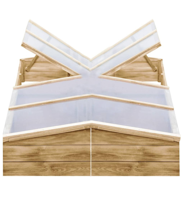 Serres 2 pcs Bois de pin imprégné 200x50x35 cm | Mobilier & Déco