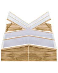 Serres 2 pcs Bois de pin imprégné 200x50x35 cm | Mobilier & Déco