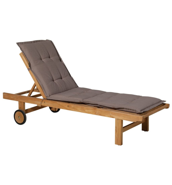Madison Coussin de chaise longue Panama 200x60 cm Taupe | Mobilier & Déco