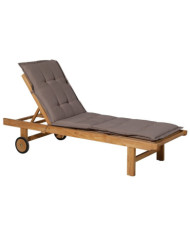 Madison Coussin de chaise longue Panama 200x60 cm Taupe | Mobilier & Déco