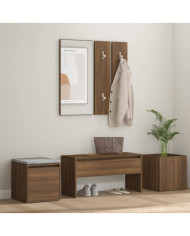 Ensemble de meubles de couloir Chêne marron Bois d'ingénierie | Mobilier & Déco