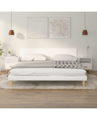 Tables de chevet 2 pcs Blanc 40x35x47 cm | Mobilier & Déco
