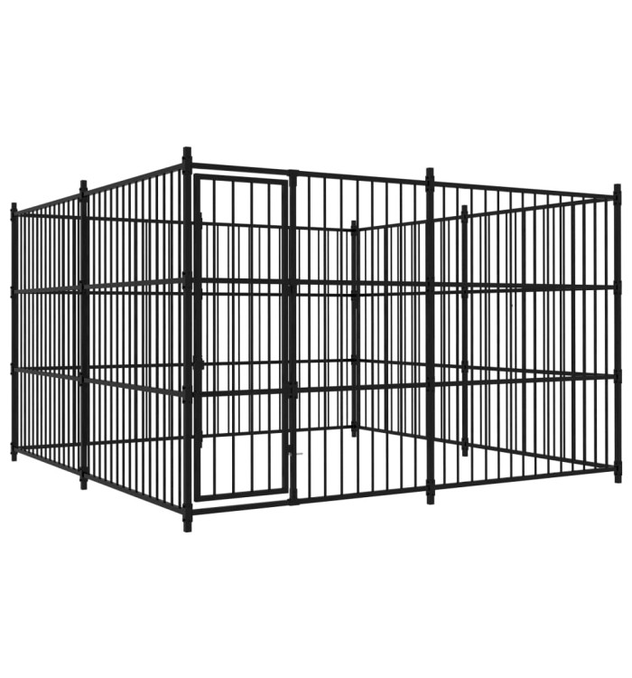Chenil d'extérieur pour chiens 300 x 300 x 185 cm | Mobilier & Déco