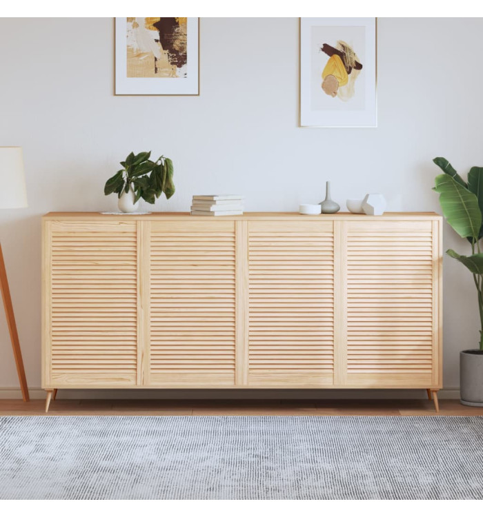 Portes d'armoire à persiennes 4 pcs 99,3x59,4 cm pin massif | Mobilier & Déco