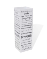 Blanc Carré Porte-parapluie Stockage pour cannes bâtons Acier 48,5 cm | Mobilier & Déco