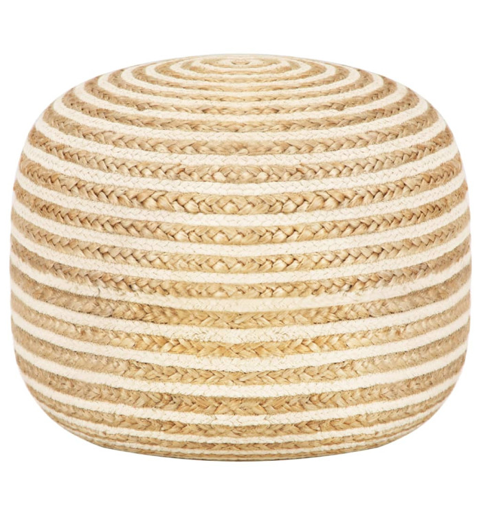 Pouf fait à la main 45x30 cm Jute | Mobilier & Déco