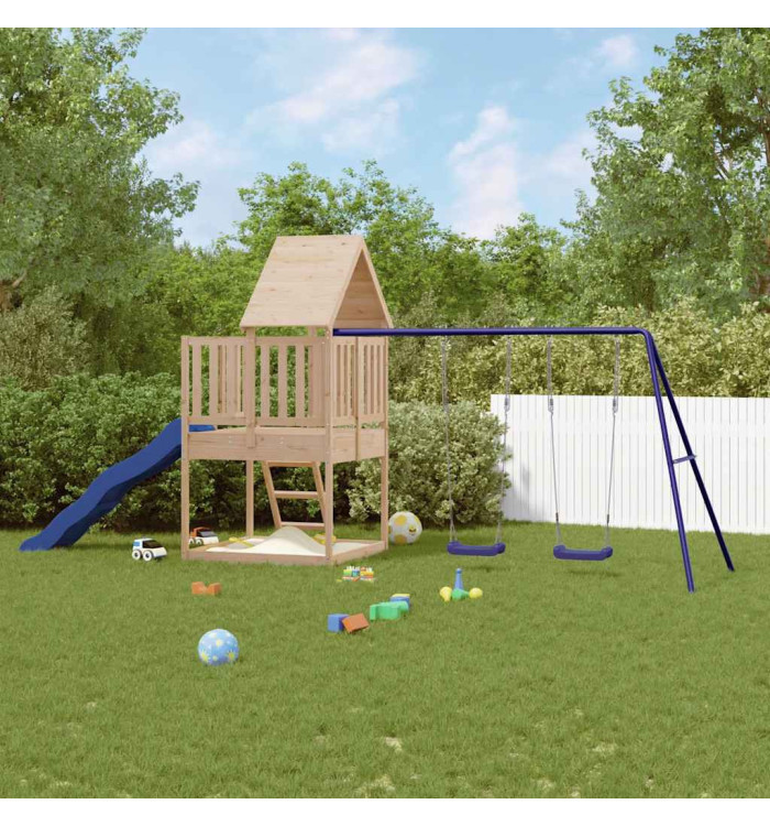 Aire de jeux d'extérieur bois de pin massif | Mobilier & Déco