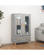 Buffet Sonoma gris 70x31x115 cm Bois d'ingénierie | Mobilier & Déco