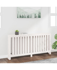 Cache-radiateur Blanc 169x19x84 cm Bois massif de pin | Mobilier & Déco