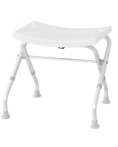 RIDDER Tabouret pliable de salle de bain 110 kg Blanc A0050301 | Mobilier & Déco