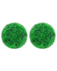 Boules de buis artificielles 2 pcs 22 cm | Mobilier & Déco