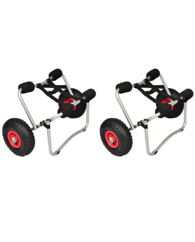 Chariots pour kayak 2 pcs Aluminium | Mobilier & Déco