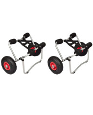 Chariots pour kayak 2 pcs Aluminium | Mobilier & Déco