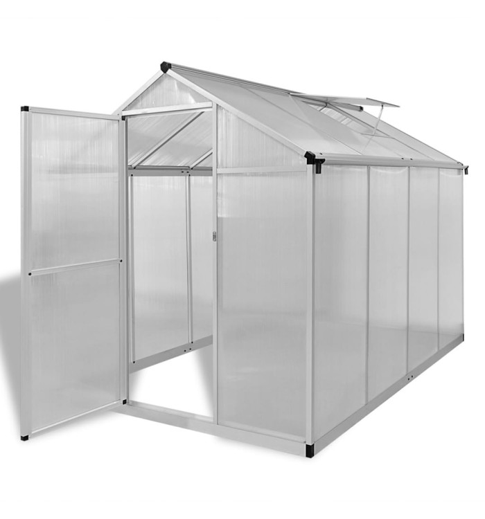 Serre renforcée en aluminium avec cadre de base 4,6 m² | Mobilier & Déco