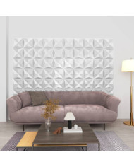 Panneaux muraux 3D 24 pcs 50x50 cm blanc origami 6 m² | Mobilier & Déco