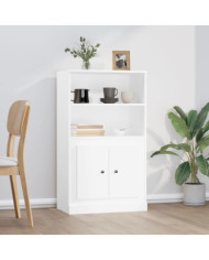 Buffet haut blanc 60x35,5x103,5 cm bois d'ingénierie | Mobilier & Déco