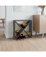 Armoire à vin Gris 62x25x62 cm Bois de pin massif | Mobilier & Déco