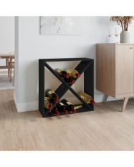 Armoire à vin Noir 62x25x62 cm Bois de pin massif | Mobilier & Déco