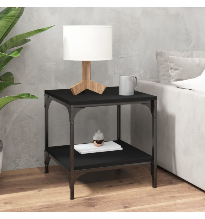 Table basse Noir 50x50x40 cm Bois d'ingénierie | Mobilier & Déco