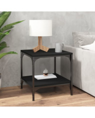 Table basse Noir 50x50x40 cm Bois d'ingénierie | Mobilier & Déco