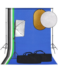 Kit de studio photo boîte à lumière toile de fond et réflecteur | Mobilier & Déco