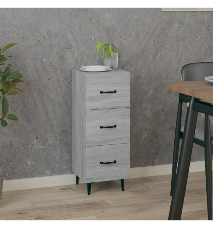 Buffet Sonoma gris 34,5x34x90 cm Bois d'ingénierie | Mobilier & Déco