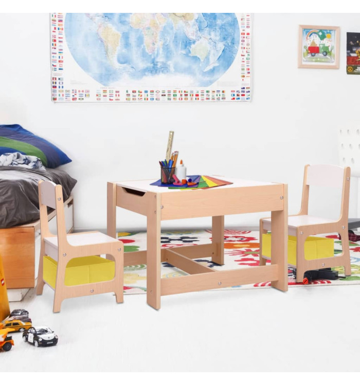 Table pour enfants avec 2 chaises MDF | Mobilier & Déco