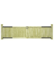 Portillons de jardin 2 pcs Bois de pin imprégné 300x75 cm | Mobilier & Déco
