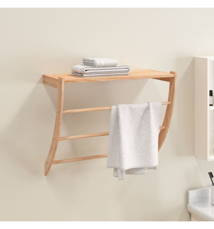 Porte-serviette 60x25,5x49 cm Bois massif de noyer | Mobilier & Déco