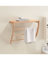 Porte-serviette 60x25,5x49 cm Bois massif de noyer | Mobilier & Déco