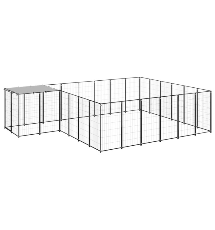 Chenil Noir 12,1 m² Acier | Mobilier & Déco