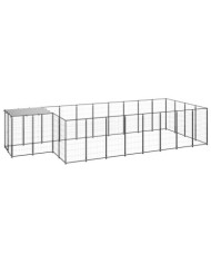 Chenil Noir 10,89 m² Acier | Mobilier & Déco