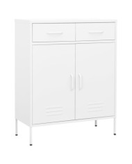 Armoire de rangement Blanc 80x35x101,5 cm Acier | Mobilier & Déco