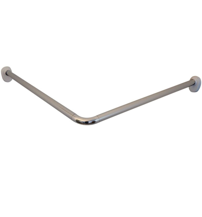 RIDDER Tringle de rideau de douche coin universelle 25 mm Chrome 59500 | Mobilier & Déco