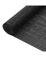 Filet brise-vue Noir 2x25 m PEHD 75 g/m² | Mobilier & Déco